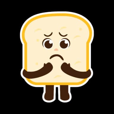 Sad Toast Character